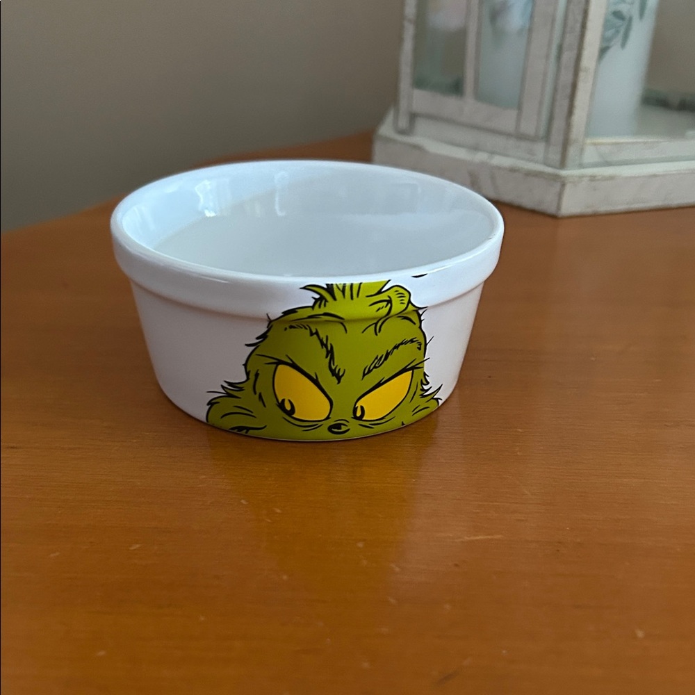 Grinch White Ceramic Bowl